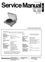 Technics - SLD-2 - Service manual 